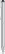 UMA STRAIGHT metalen touchpen - Silver