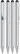 UMA STRAIGHT metalen touchpen - Silver