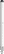 UMA STRAIGHT metalen touchpen - White