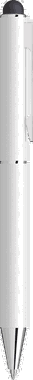 UMA STRAIGHT Metall-Touchpen - Weiß