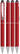UMA STRAIGHT metalen touchpen - Red