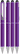 UMA STRAIGHT metalen touchpen - Purple