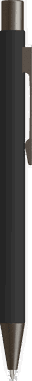 UMA STRAIGHT soft touch Druckbleistift - Schwarz