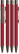 UMA STRAIGHT soft touch vulpotlood - Red