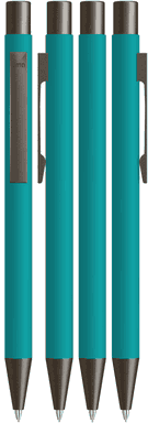 UMA STRAIGHT soft touch Druckbleistift - Türkis
