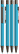 UMA STRAIGHT soft touch vulpotlood - Light blue