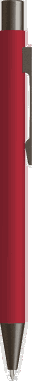 UMA STRAIGHT soft touch Druckbleistift - Rot