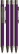 UMA STRAIGHT soft touch vulpotlood - Purple