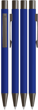 UMA STRAIGHT soft touch Druckbleistift - Mittelblau