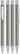 UMA STRAIGHT chroom vulpotlood - Grey