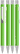 UMA STRAIGHT chroom vulpotlood - Light green