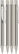 UMA STRAIGHT chroom vulpotlood - Stainless steel