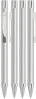 UMA STRAIGHT Chrom-Druckbleistift - Silber