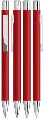 UMA STRAIGHT Chrom-Druckbleistift - Rot