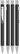 UMA STRAIGHT chroom vulpotlood - Black