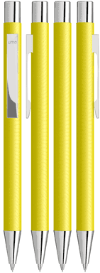 UMA STRAIGHT Chrom-Druckbleistift - Gelb