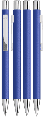 UMA STRAIGHT Chrom-Druckbleistift - Mittelblau