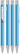 UMA STRAIGHT chroom vulpotlood - Light blue