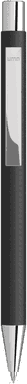 UMA STRAIGHT Chrom-Druckbleistift - Schwarz