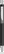 UMA STRAIGHT chroom vulpotlood - Black