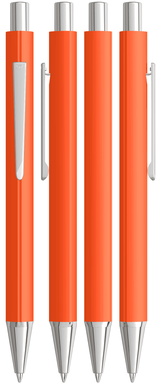 UMA PYRA kulspetspenna i metall med soft touch-yta - Orange