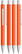 UMA PYRA metalen soft touch balpen - Orange