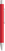 UMA PYRA metalen soft touch balpen - Red