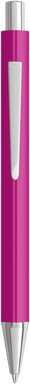 UMA PYRA kulspetspenna i metall med soft touch-yta - Magenta