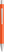 UMA PYRA metalen soft touch balpen - Orange
