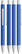 UMA PYRA metalen soft touch balpen - Middle blue