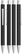 UMA PYRA metalen soft touch balpen - Black