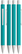 UMA PYRA metalen soft touch balpen - Turquoise