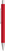 UMA PYRA metalen soft touch balpen - Red