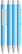 UMA PYRA metalen soft touch balpen - Light blue