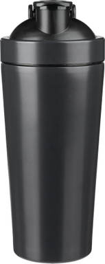 Recycelter einwandiger Edelstahl-Shaker 750 ml - Schwarz