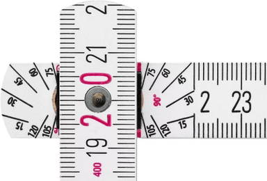 Stabila 400 houten vouwmeter - Wit