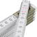 Stabila 600 houten duimstok - Wit