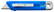 Transparant promotioneel afbreekmes - Blauw