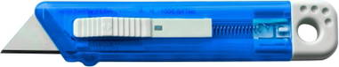 Transparant promotioneel afbreekmes - Blauw