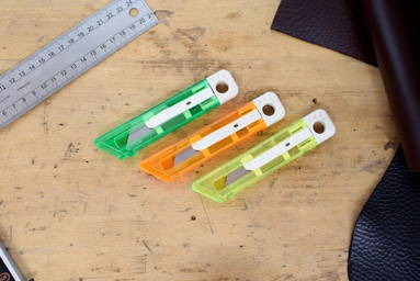 Transparenter Promotion-Cuttermesser - Blau
