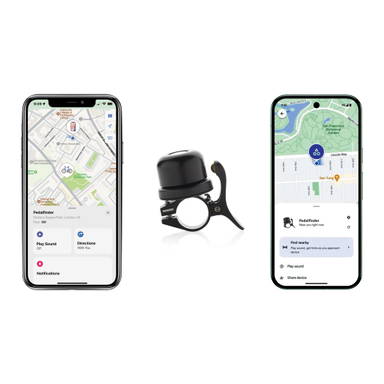 Bike Finder Dual RCS fietsbel met wereldwijde locatiebepaling