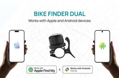 Bike Finder Dual RCS fietsbel met wereldwijde locatiebepalin
