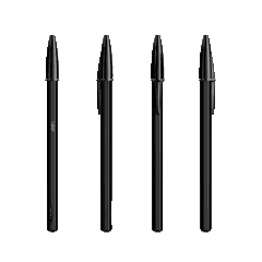 BIC Cristal Re'New zwart