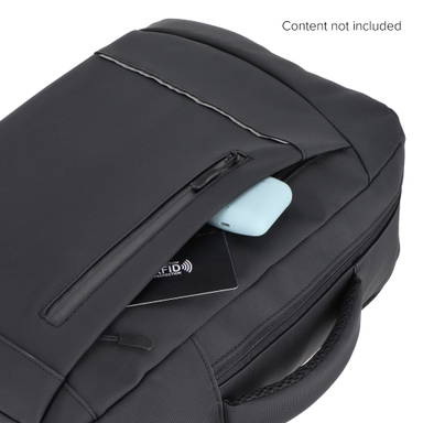 PU laptoprugzak 30 x 14 x 42 cm 15L - Zwart