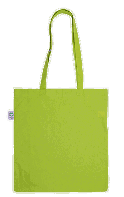 Fairtrade® & GOTS® katoenen tas | 150 grams | 38 x 42 cm - Lime