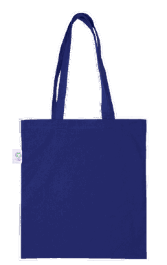 Fairtrade® & GOTS® katoenen tas | 150 grams | 38 x 42 cm - Light navy