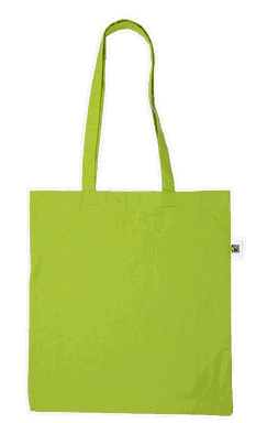 Fairtrade® & GOTS® katoenen tas | 150 grams | 38 x 42 cm - Lime