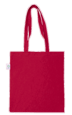 Fairtrade® & GOTS® katoenen tas | 150 grams | 38 x 42 cm - Rood