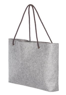 Vilten winkeltas | 220 grams | 47 x 33 x 8 cm - Grijs