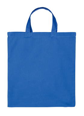 Katoenen tas zware kwaliteit met korte hengsels | 155 grams | 38 x 42 cm - Blauw